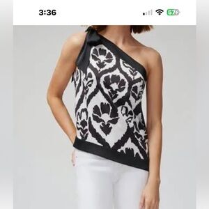 NWT Black house white market  One-Shoulder Top